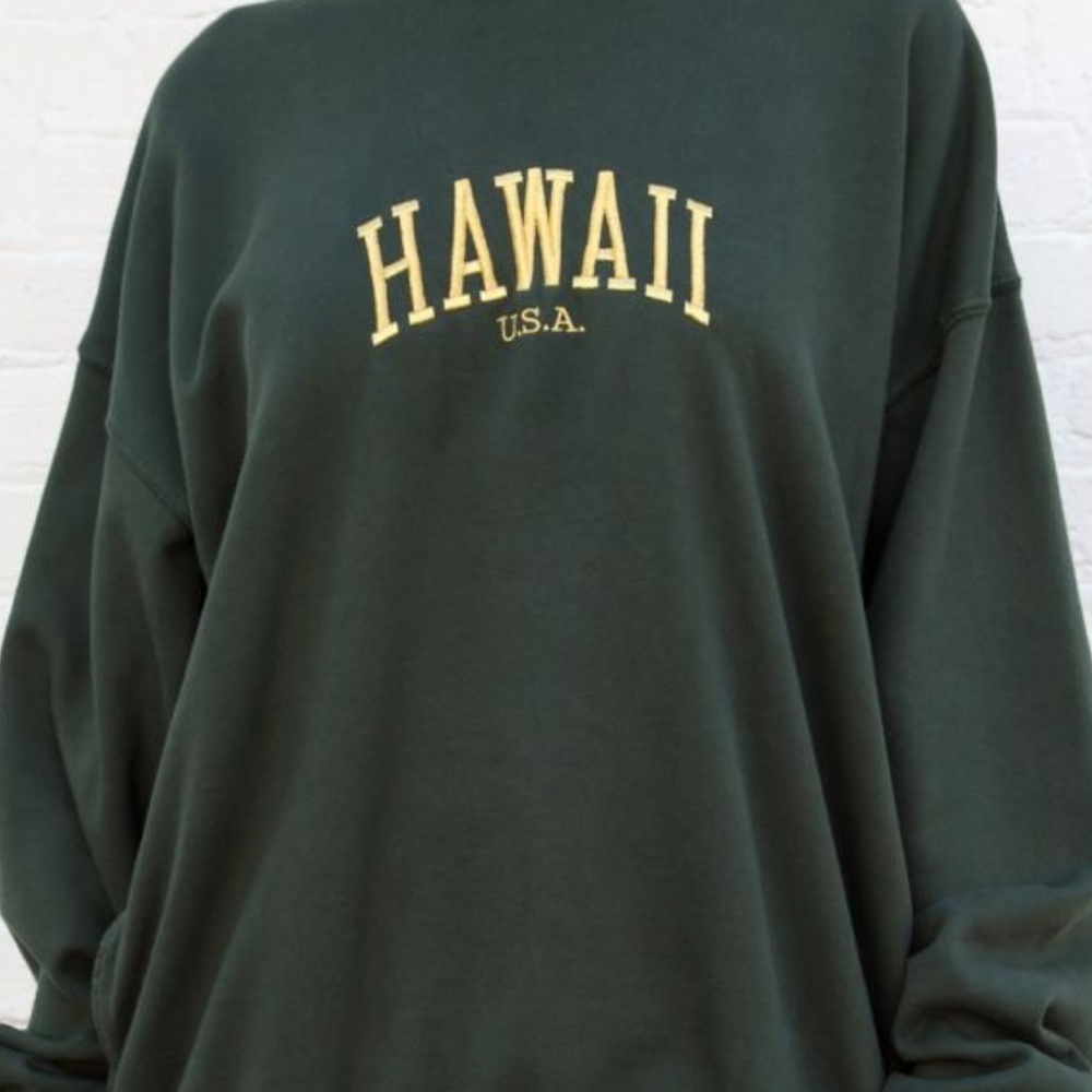 brandy mellvile hawaii sweatshirt in green